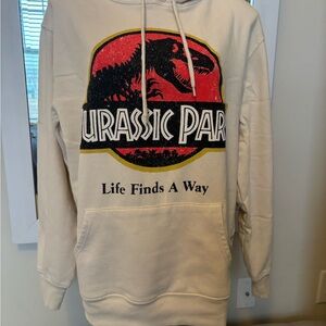 Jurassic Park Cream Hoodie